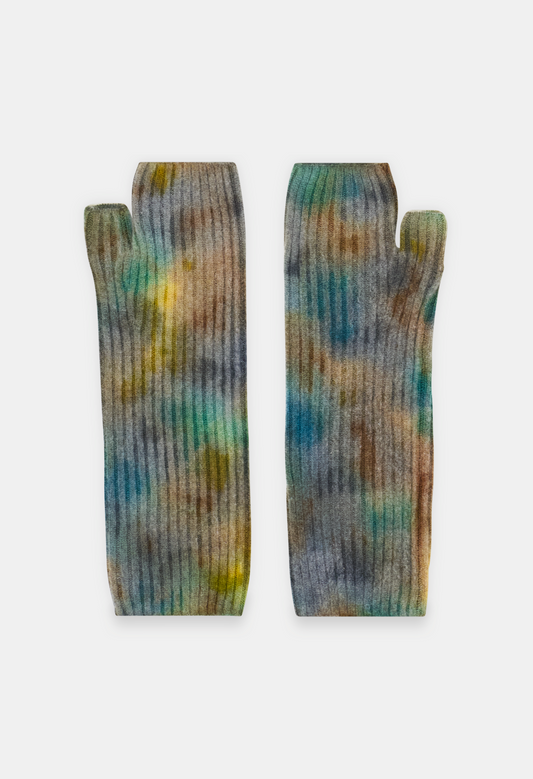 FINGERLESS MITTENS ICE DYE D