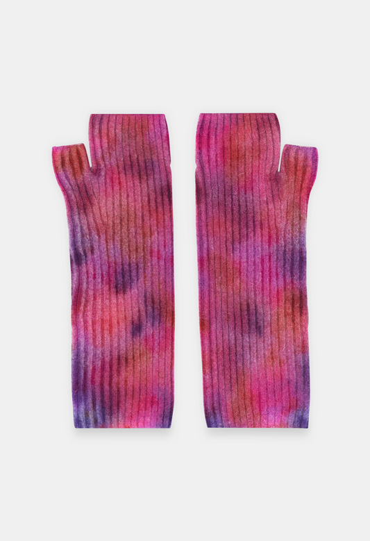 FINGERLESS MITTENS ICE DYE E