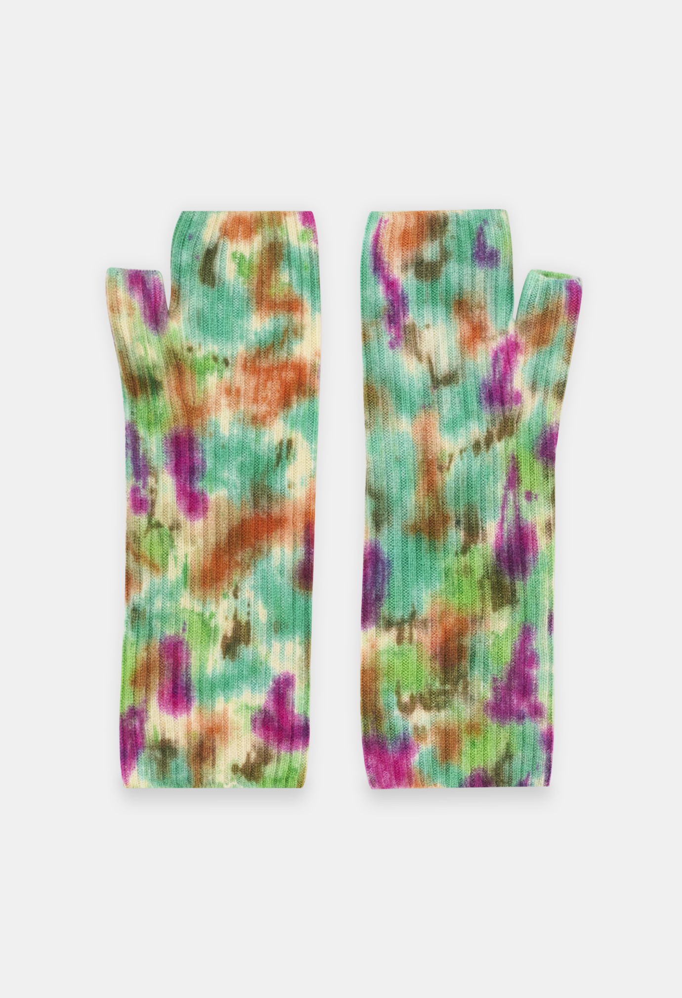 FINGERLESS MITTENS ICE DYE L