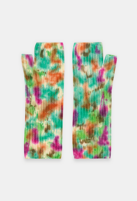 FINGERLESS MITTENS ICE DYE L