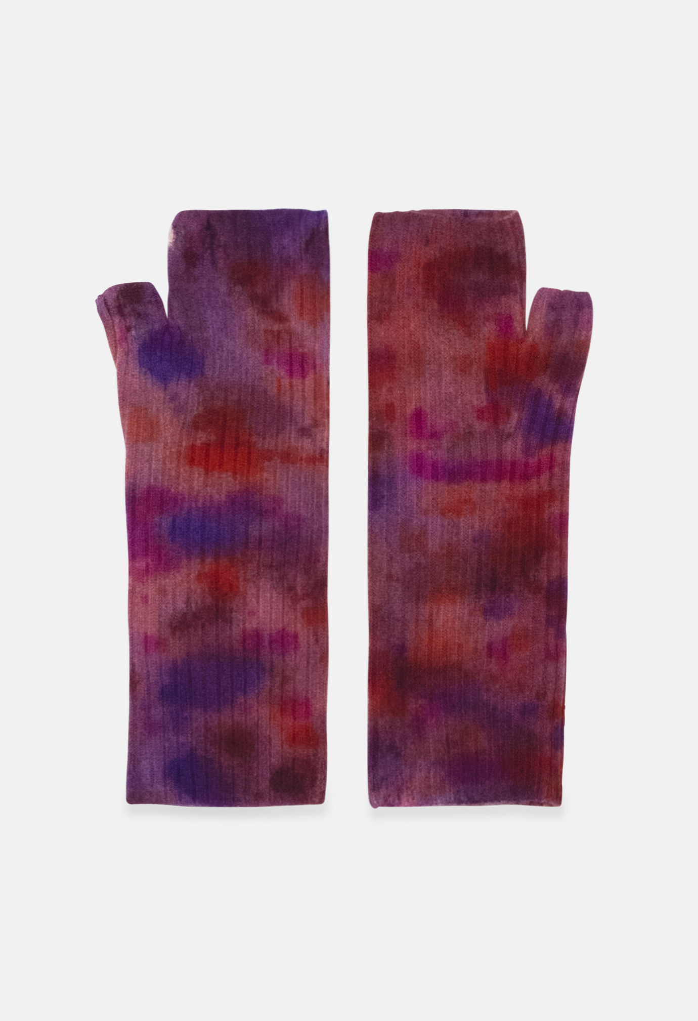 Fingerless Mittens Ice Dye M