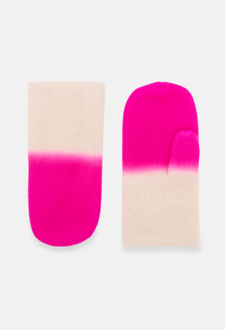 Pan Mittens Icebear/Neon Pink