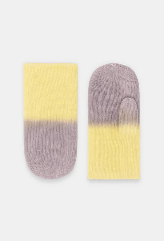 PAN MITTENS PASTEL YELLOW/STONE DARK