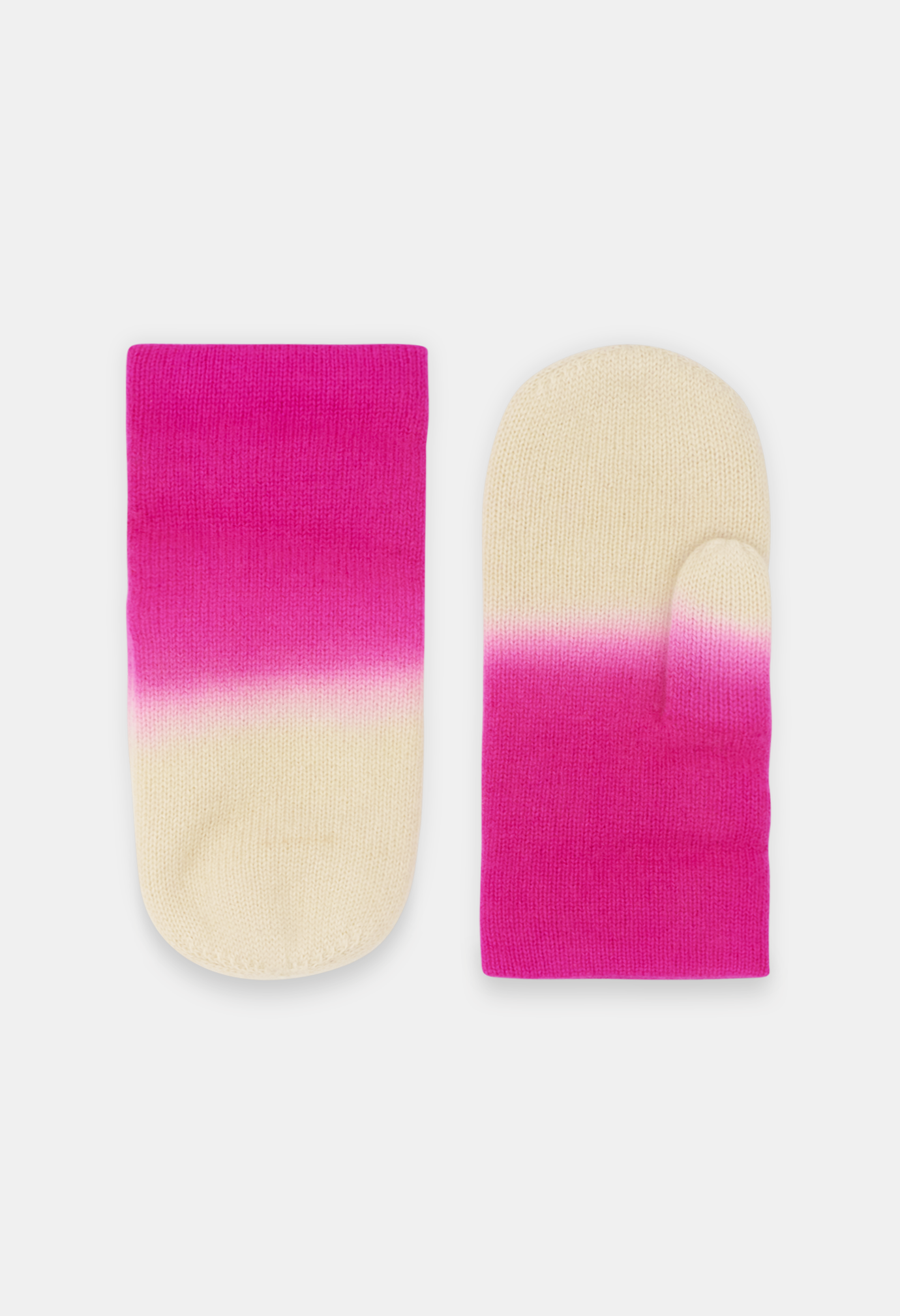 PAN MITTENS NEON PINK/ICEBEAR