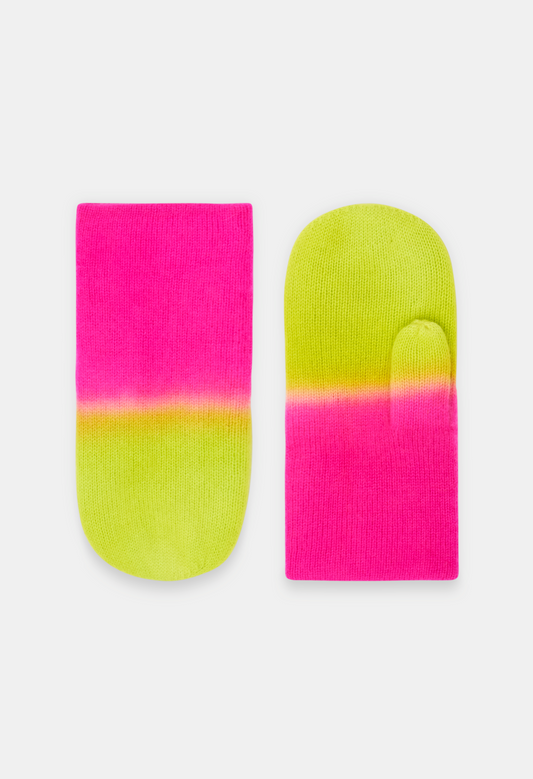 PAN MITTENS NEON PINK/NEON YELLOW