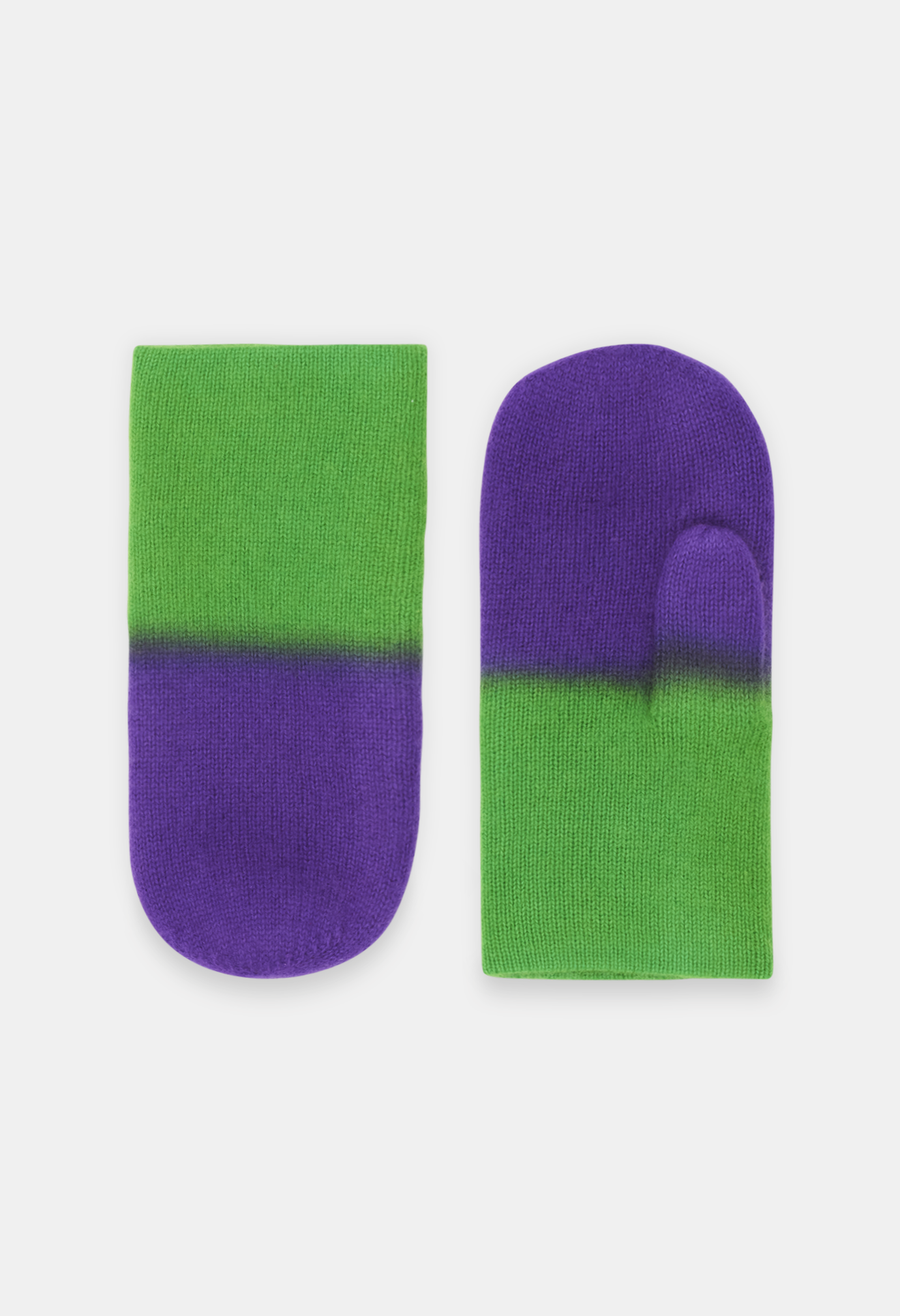 PAN MITTENS NEON GREEN/NEON PURPLE