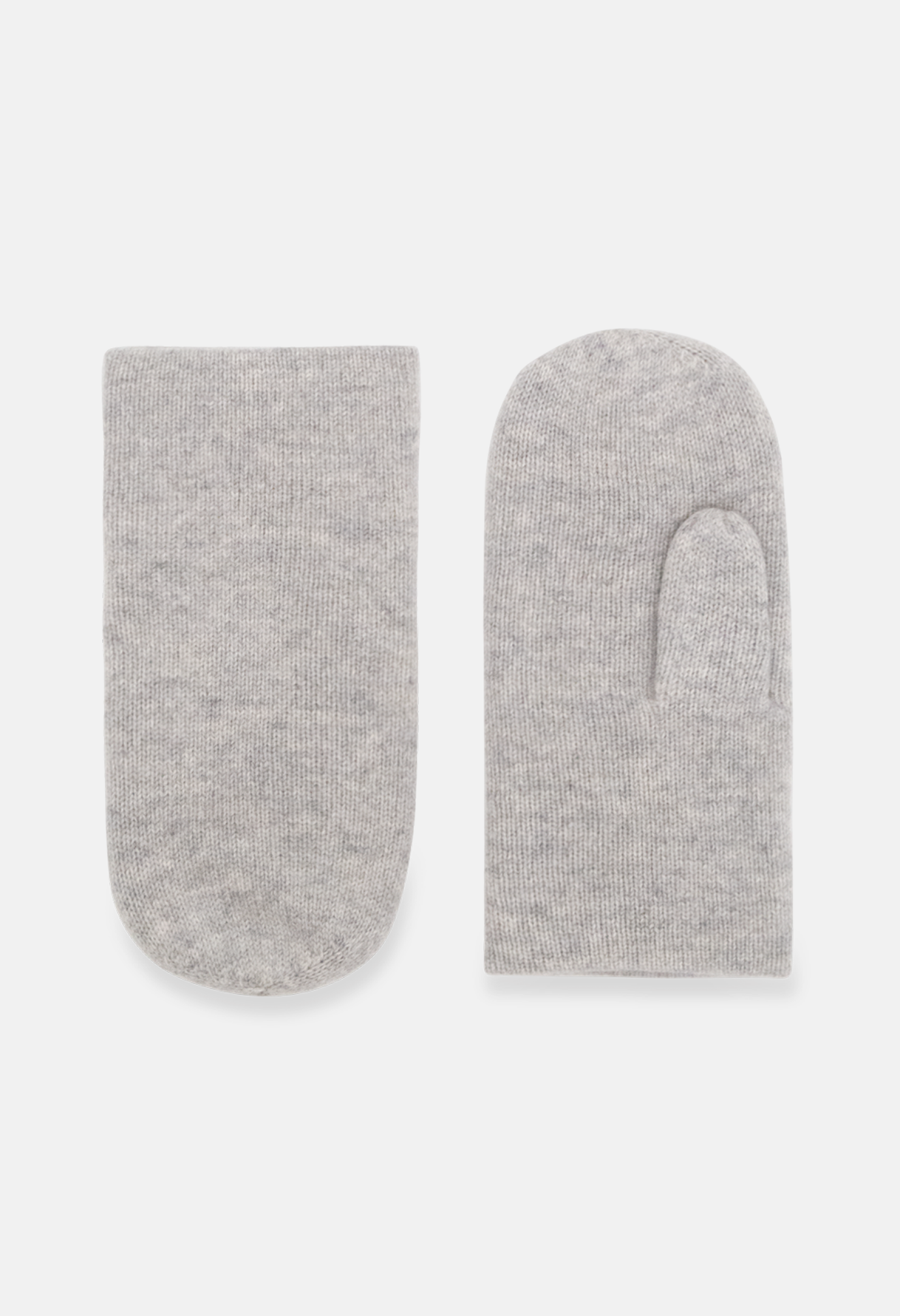 Pan Mittens Mel. Light Grey