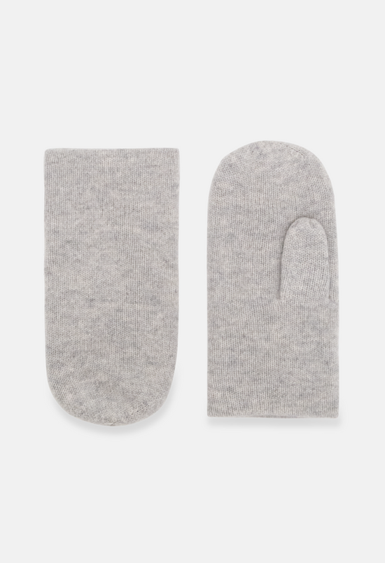 Pan Mittens Mel. Light Grey