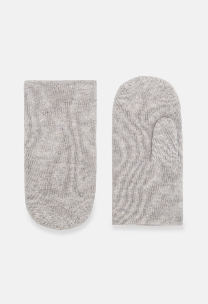 Pan Mittens Mel. Light Grey