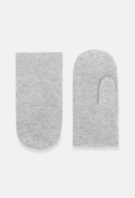 Pan Mittens Mel. Light Grey