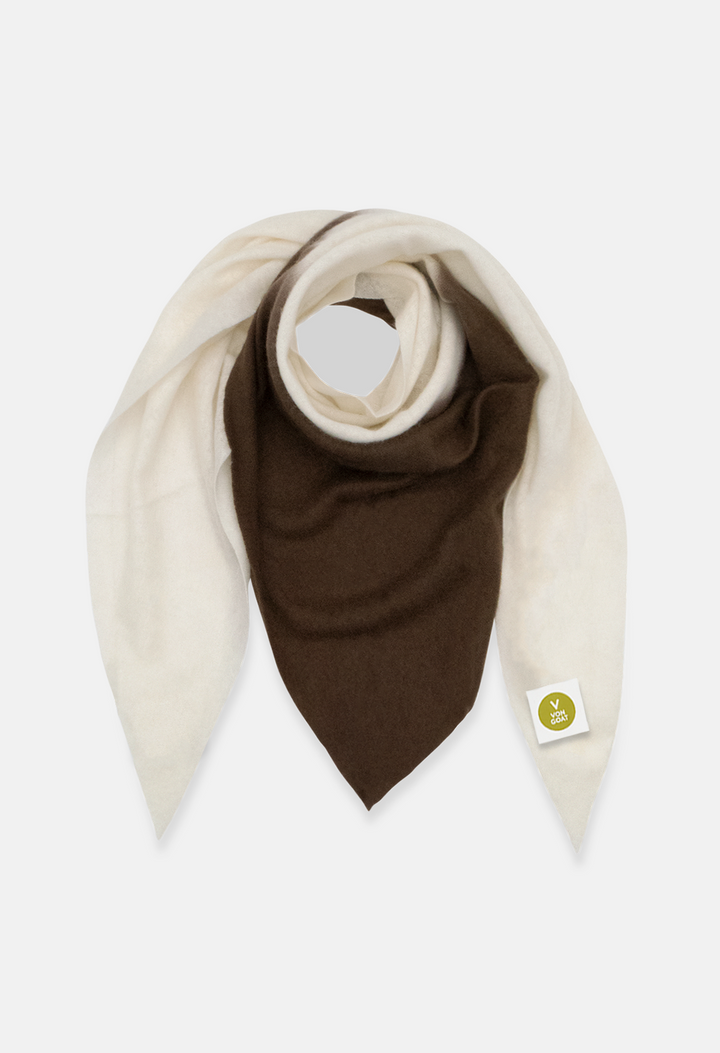 Poncho Bright White/Shaved Chocolate