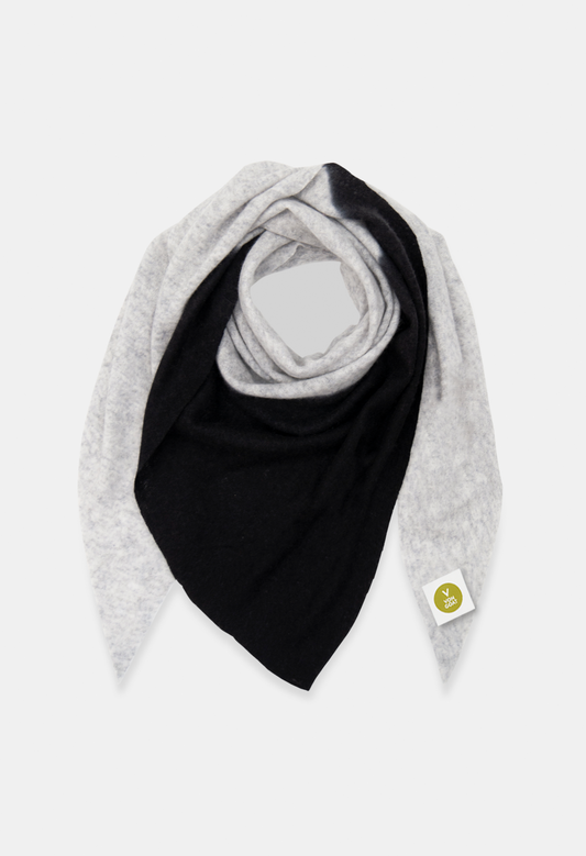 PONCHO MEL LIGHT GREY/BLACK