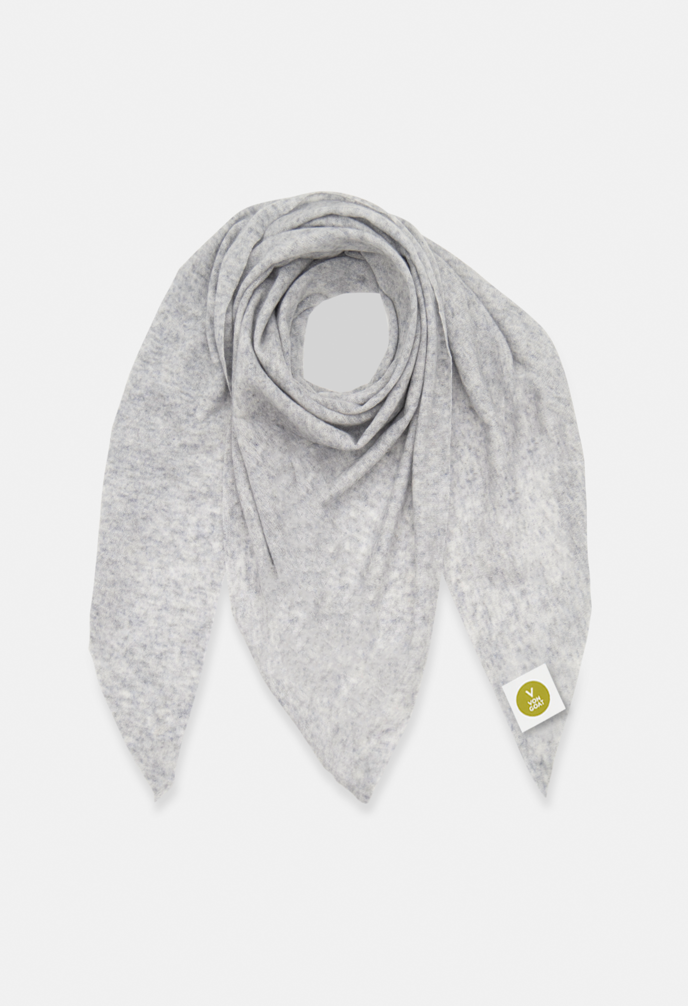 PONCHO MELANGE LIGHT GREY