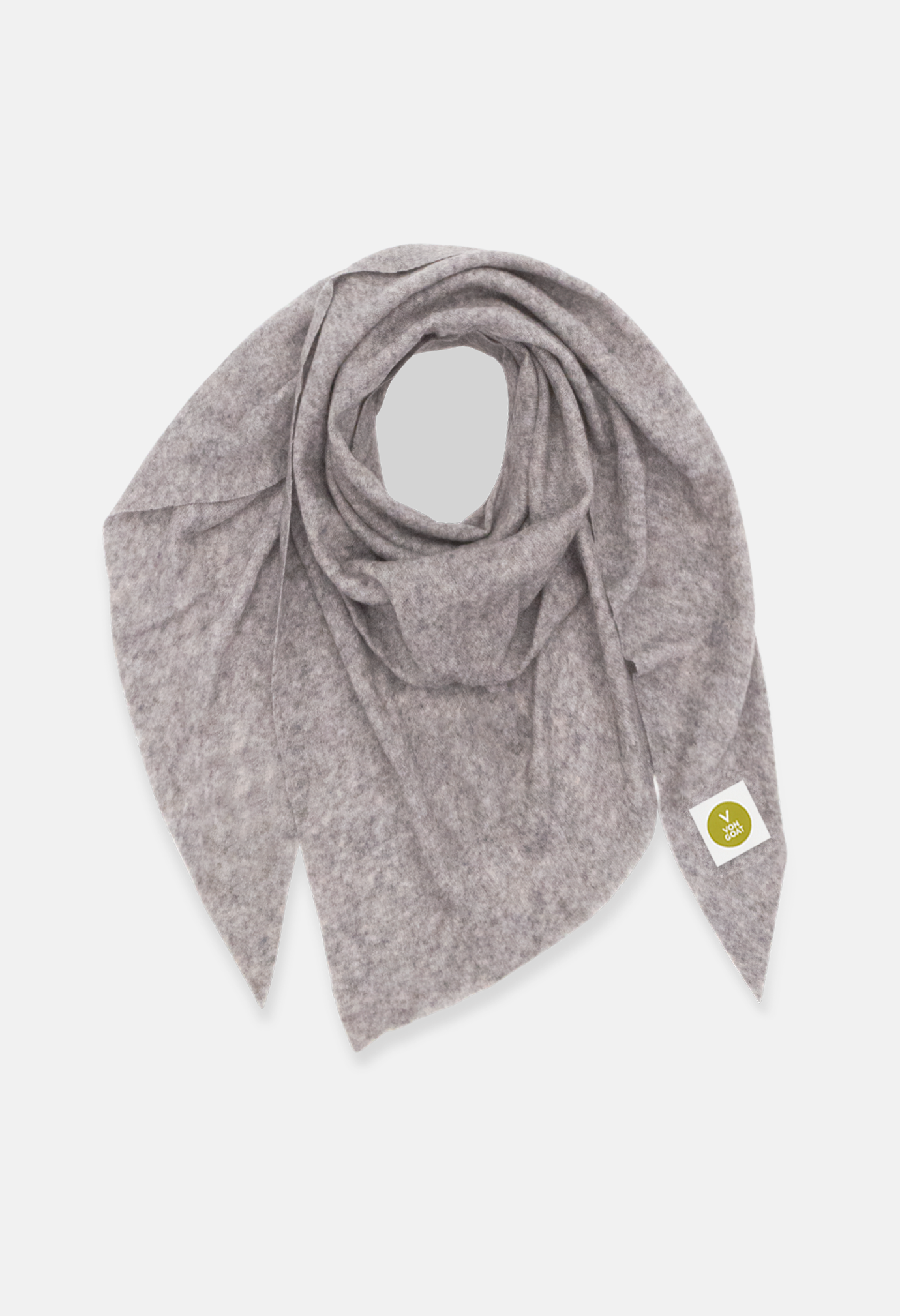 Poncho Mel. Medium Grey