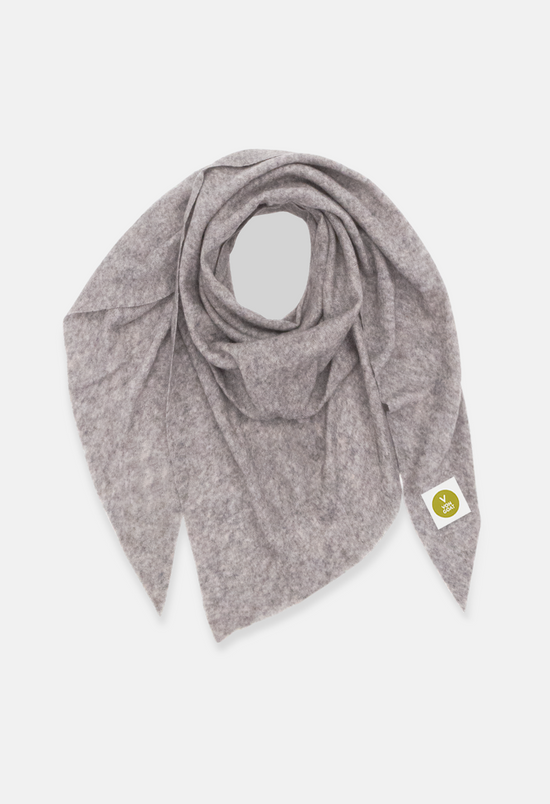 Poncho Mel. Medium Grey