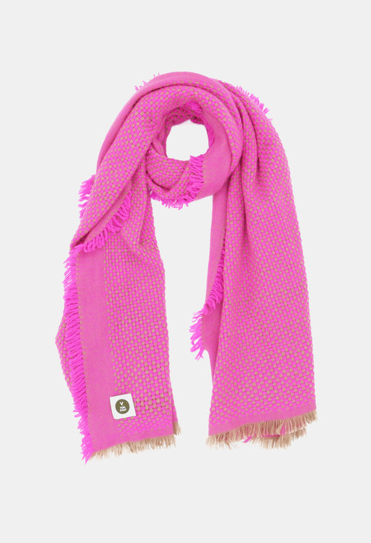 SCARF NEON PINK/PLAZA TAUPE