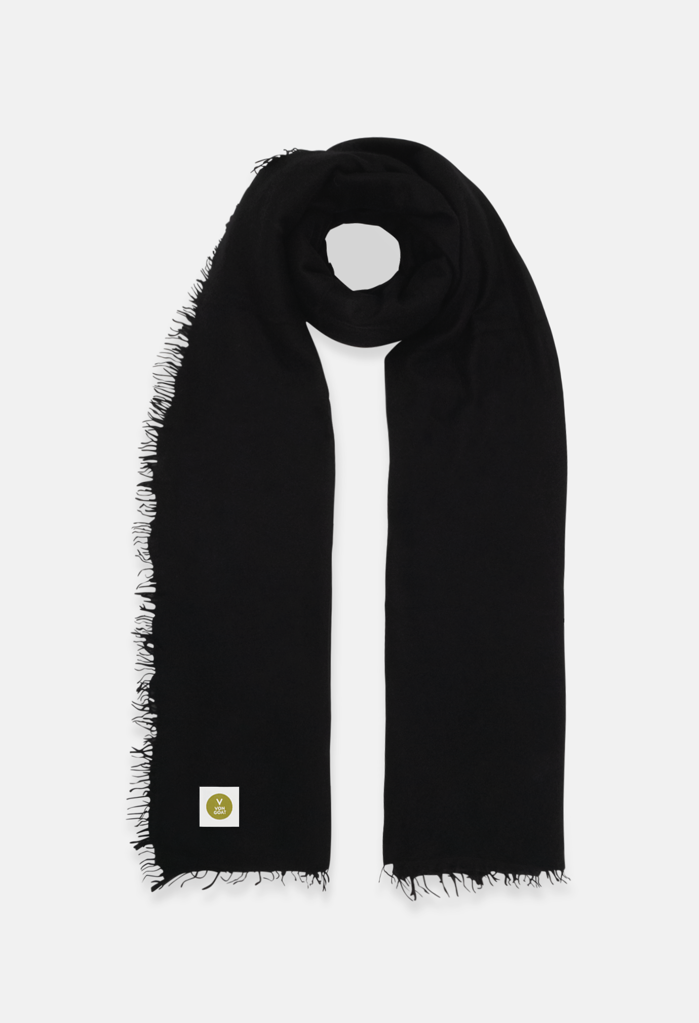 Schal Schwarz XL