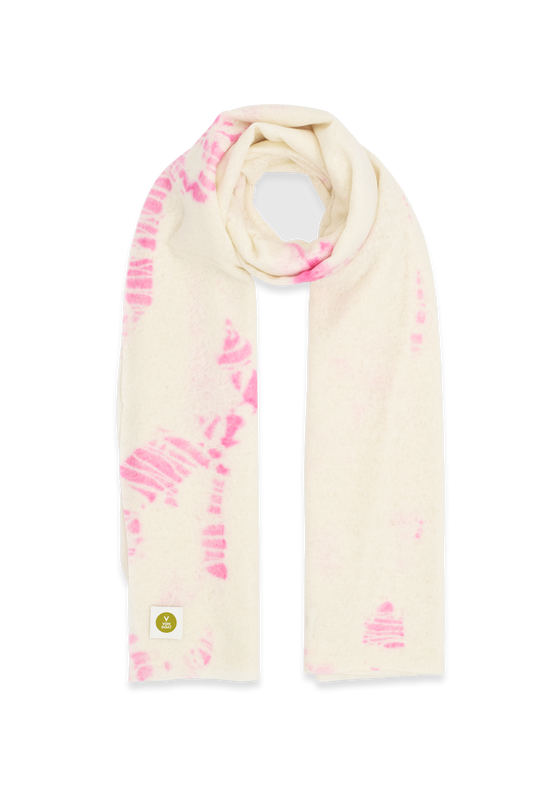 Scarf Soft Lip/White without fringes