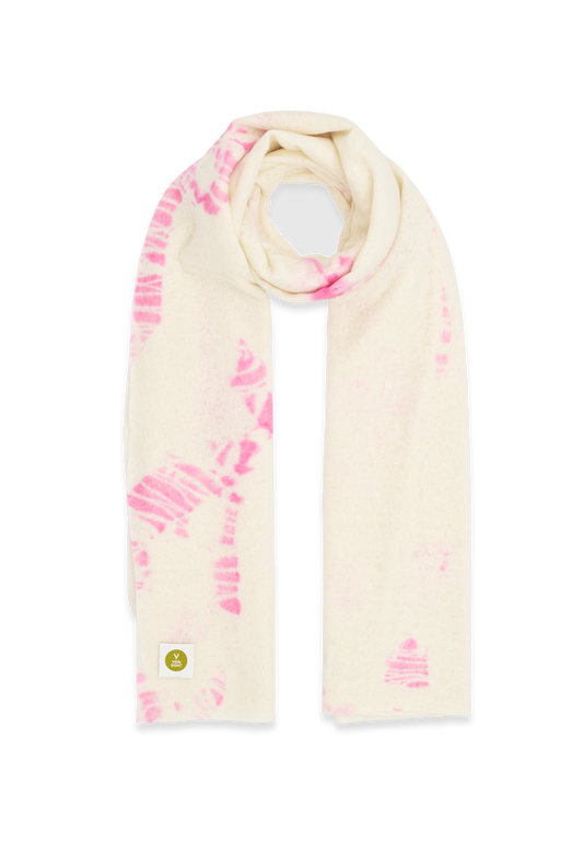 SCARF WHITE/SOFT LIP ohne Fransen