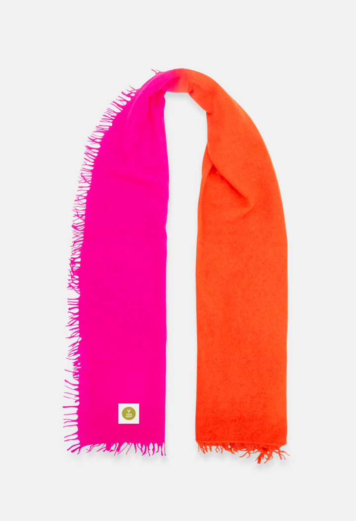 Scarf Orange Daisy/Neon Pink Medium