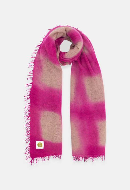 SCARF ICED KOFFY/NEON PINK