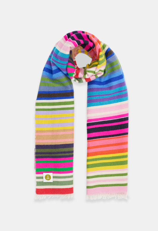 SCARF COLOUR STRIPE FIVE (WOVEN)