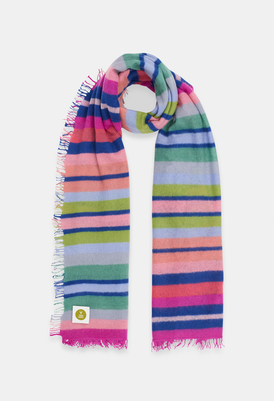 SCARF COLOUR STRIPE TWELVE