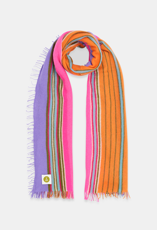 SCARF COLOUR STRIPE SEVENTEEN