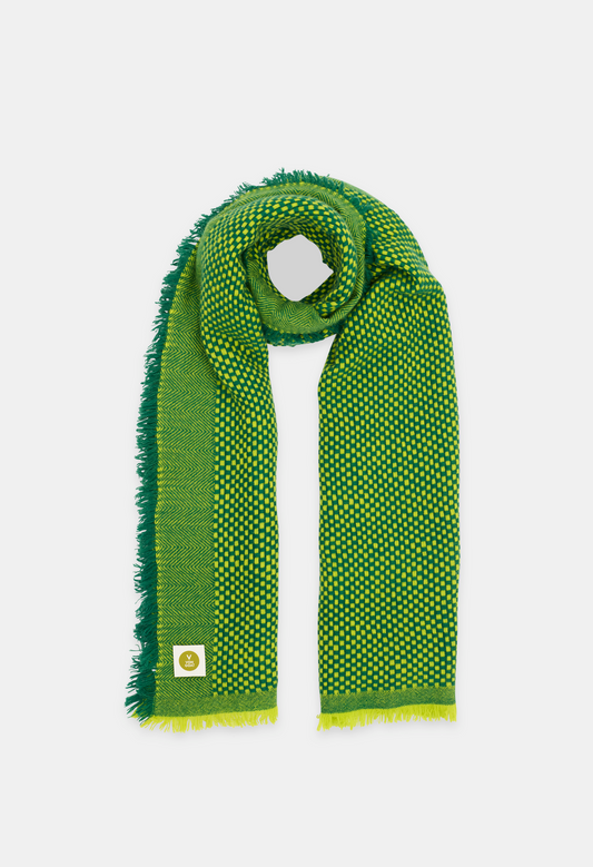 SCARF TREE GREEN/NEON YELLOW