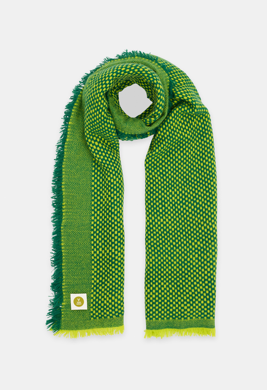 SCARF TREE GREEN/NEON YELLOW