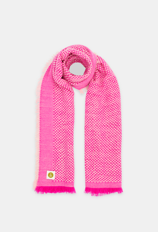 SCARF NEON PINK/ICE BEAR