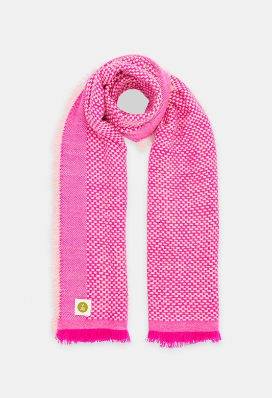 SCARF NEON PINK/ICE BEAR