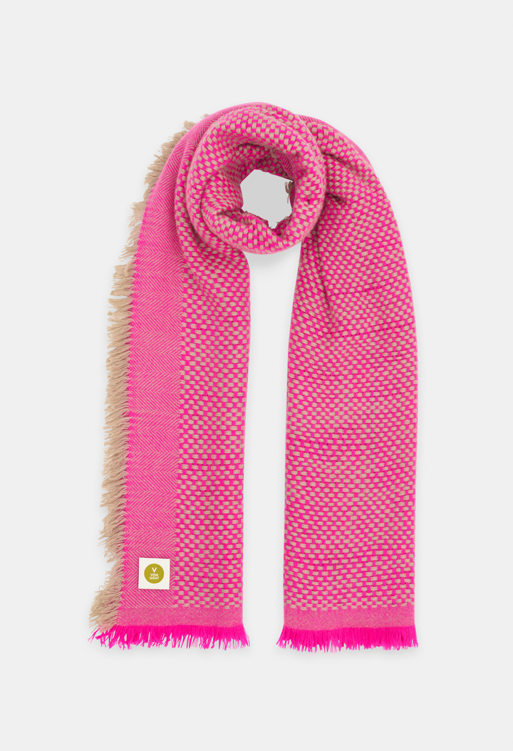 SCHAL NEON PINK/PLAZA TAUPE