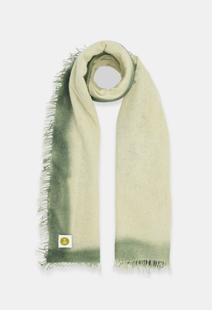 SCARF TAUPE GREY/AVOCADO