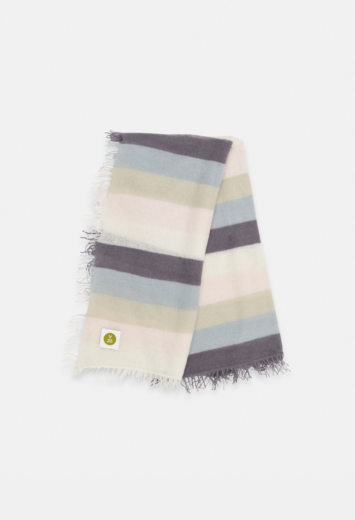 SQUARE SCARF STRIPE H