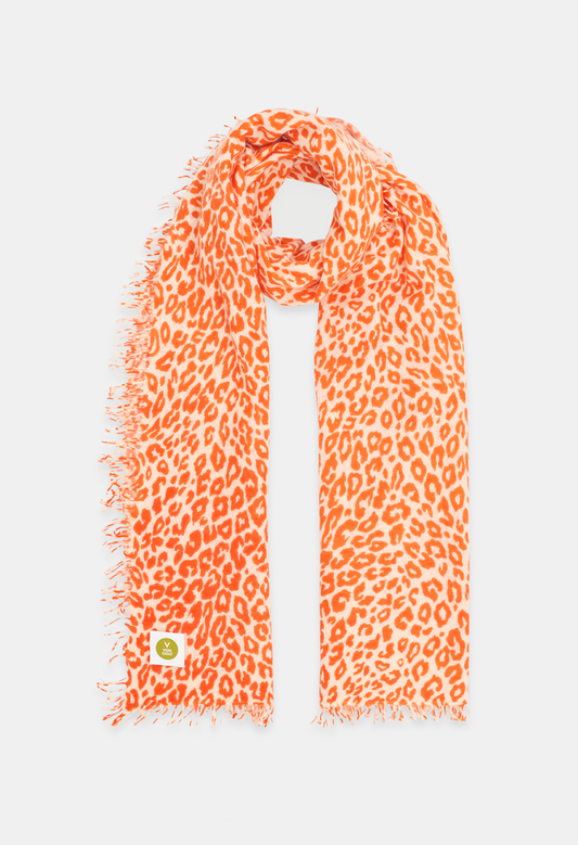 SCARF ICEBEAR/ORANGE DAISY