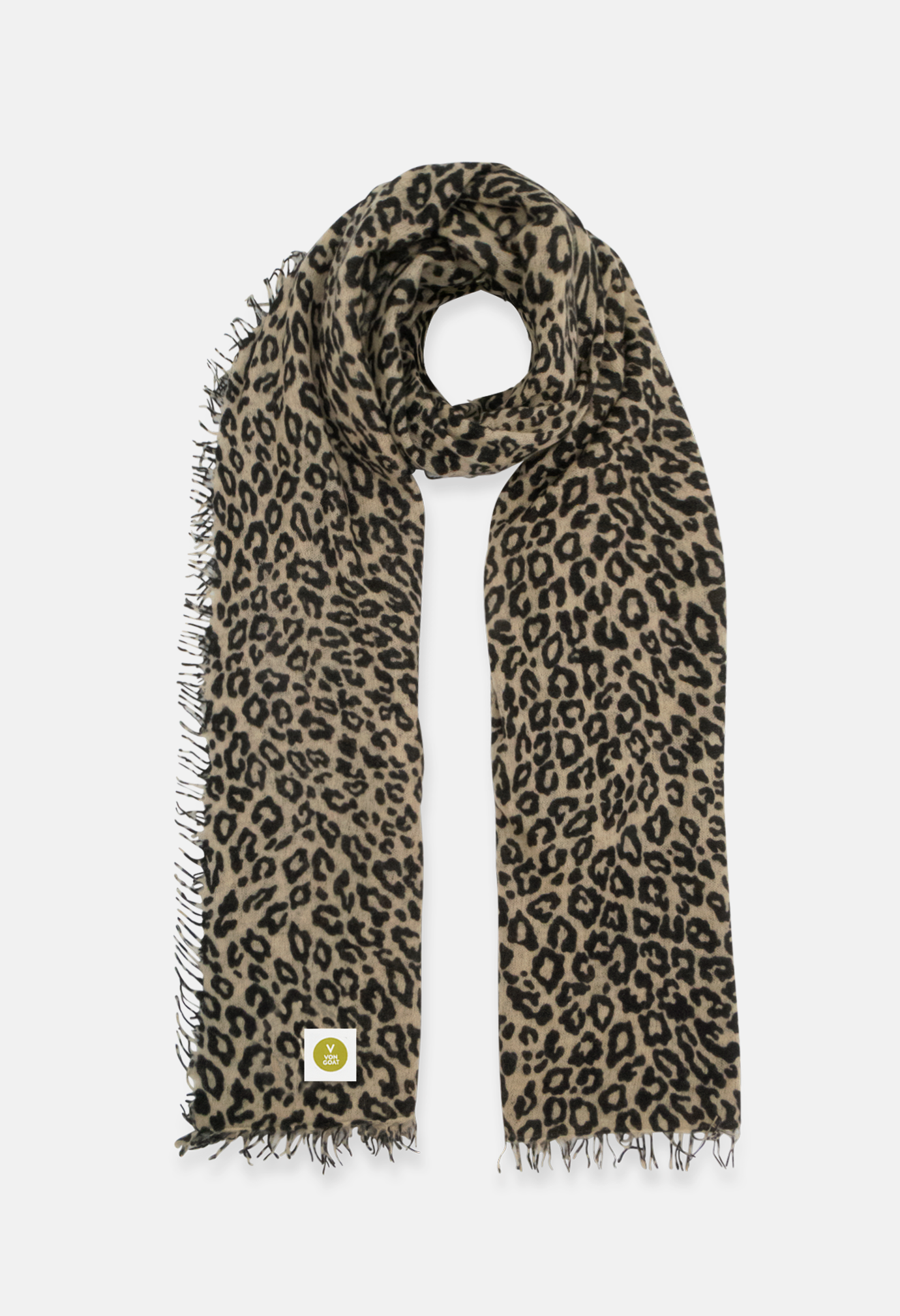 Scarf Latte/Black