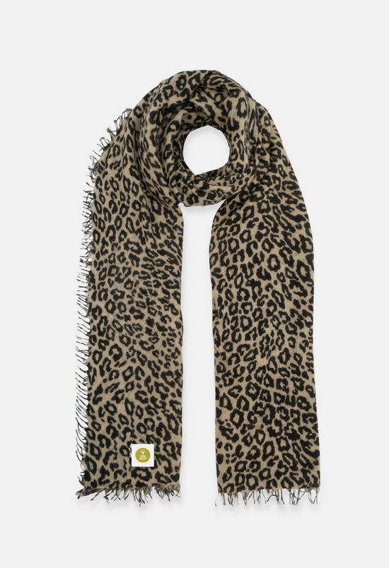 Scarf Latte/Black