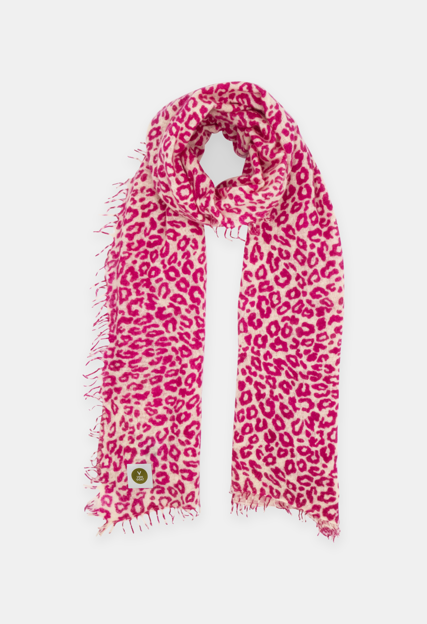 SCARF LATTE/NEON PINK