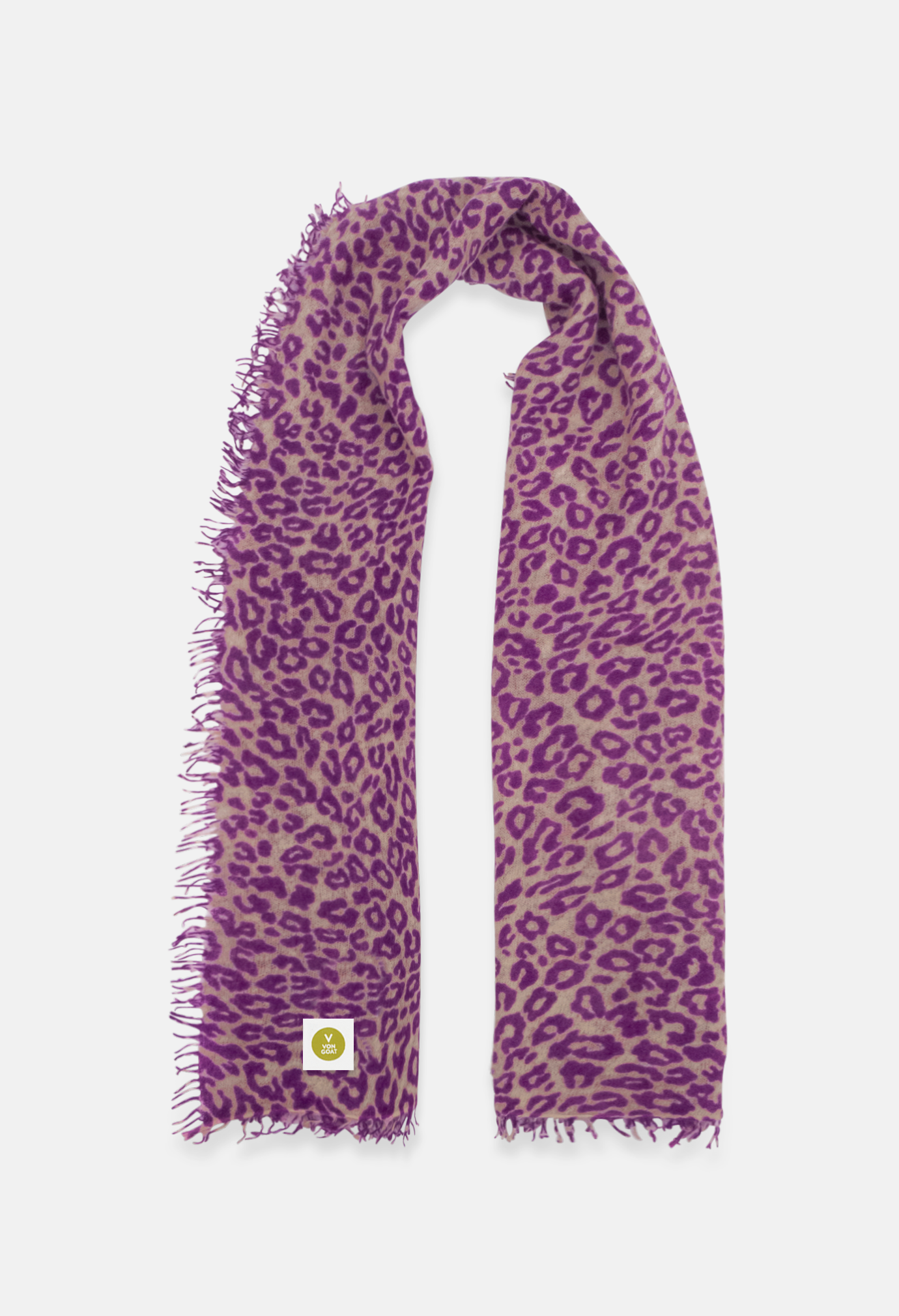 Scarf Latte/Neon Purple Medium