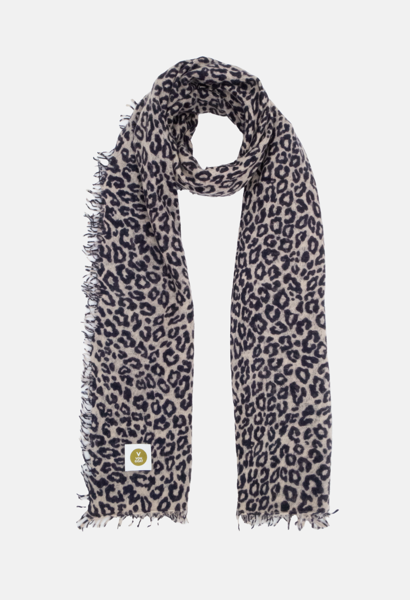 Scarf Latte/Dark Navy