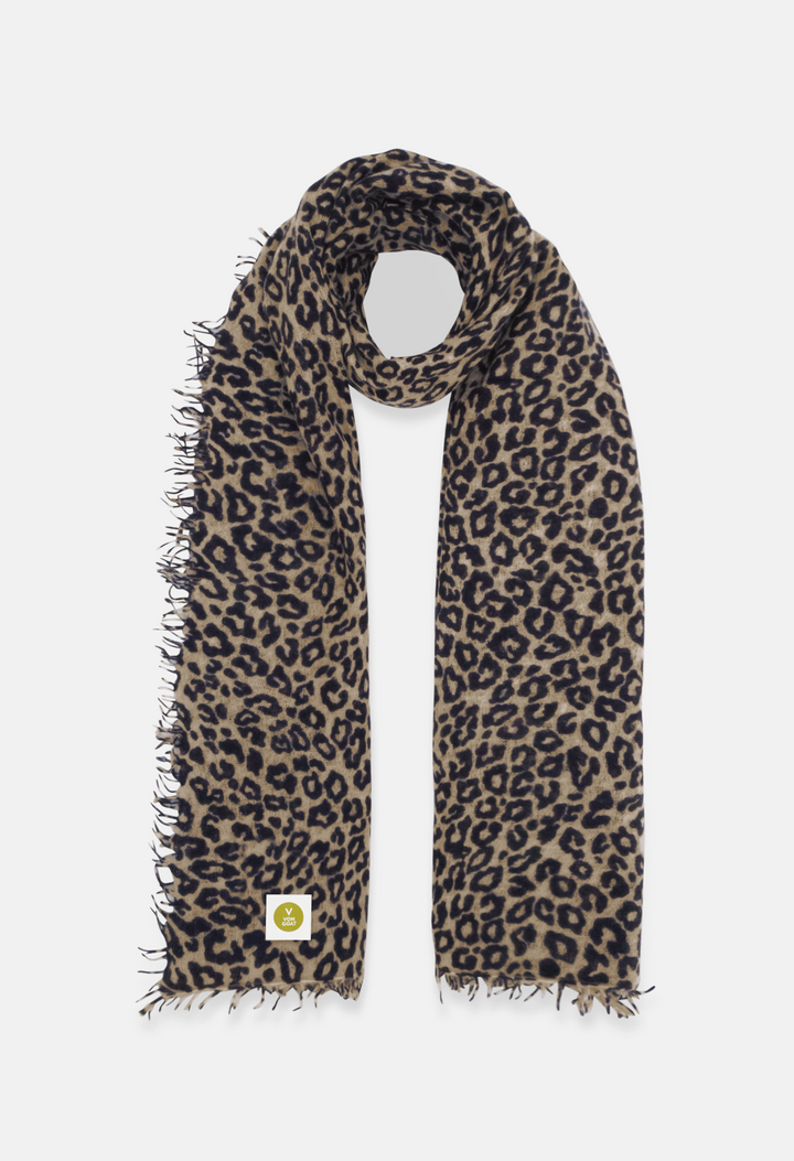 Scarf Latte/Dark Navy