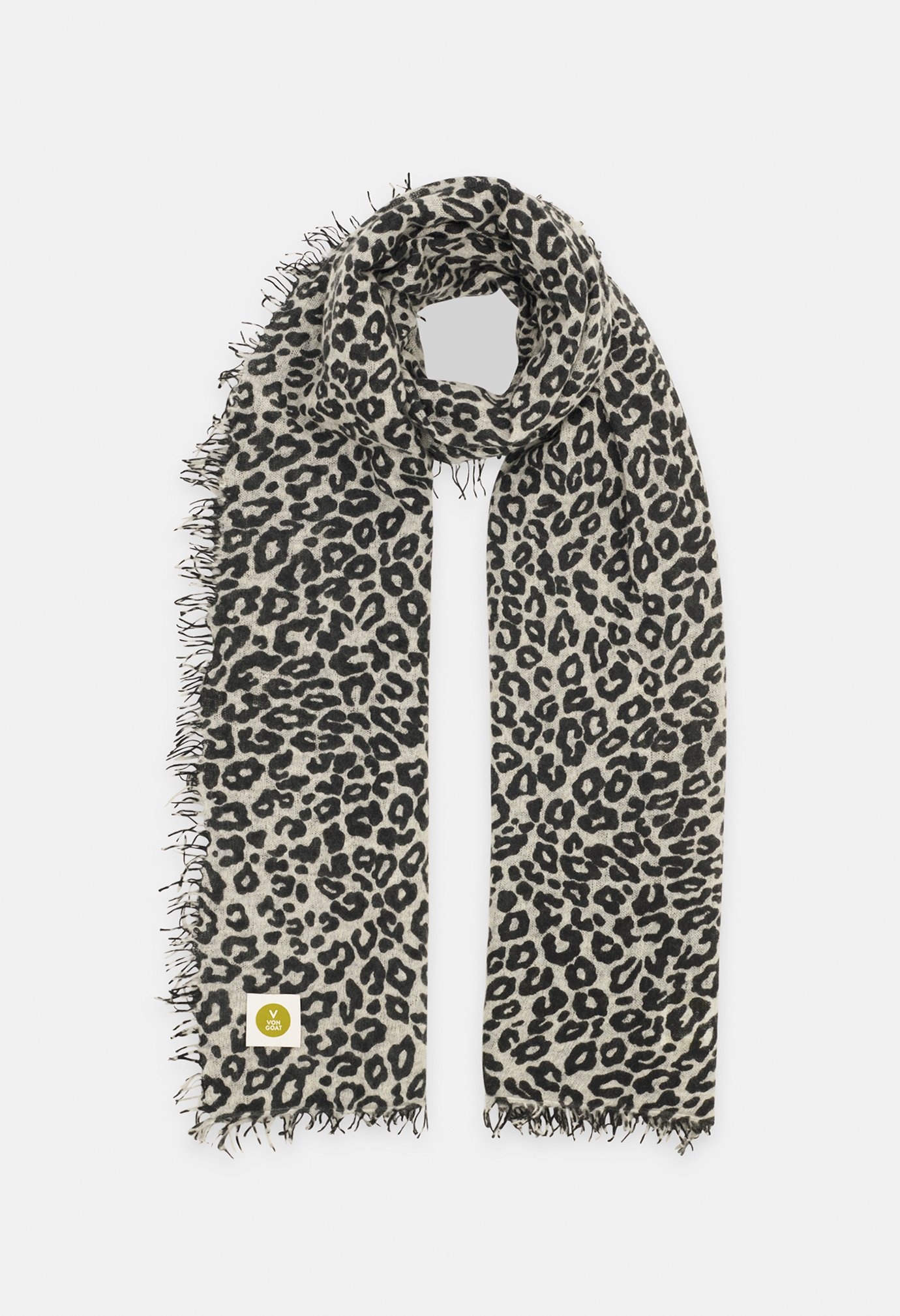 SCHAL MELANGE LIGHT GREY/BLACK Medium