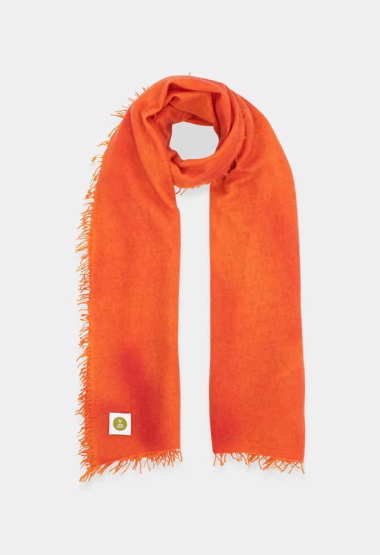 SCARF ORANGE DAISY/NEON PINK