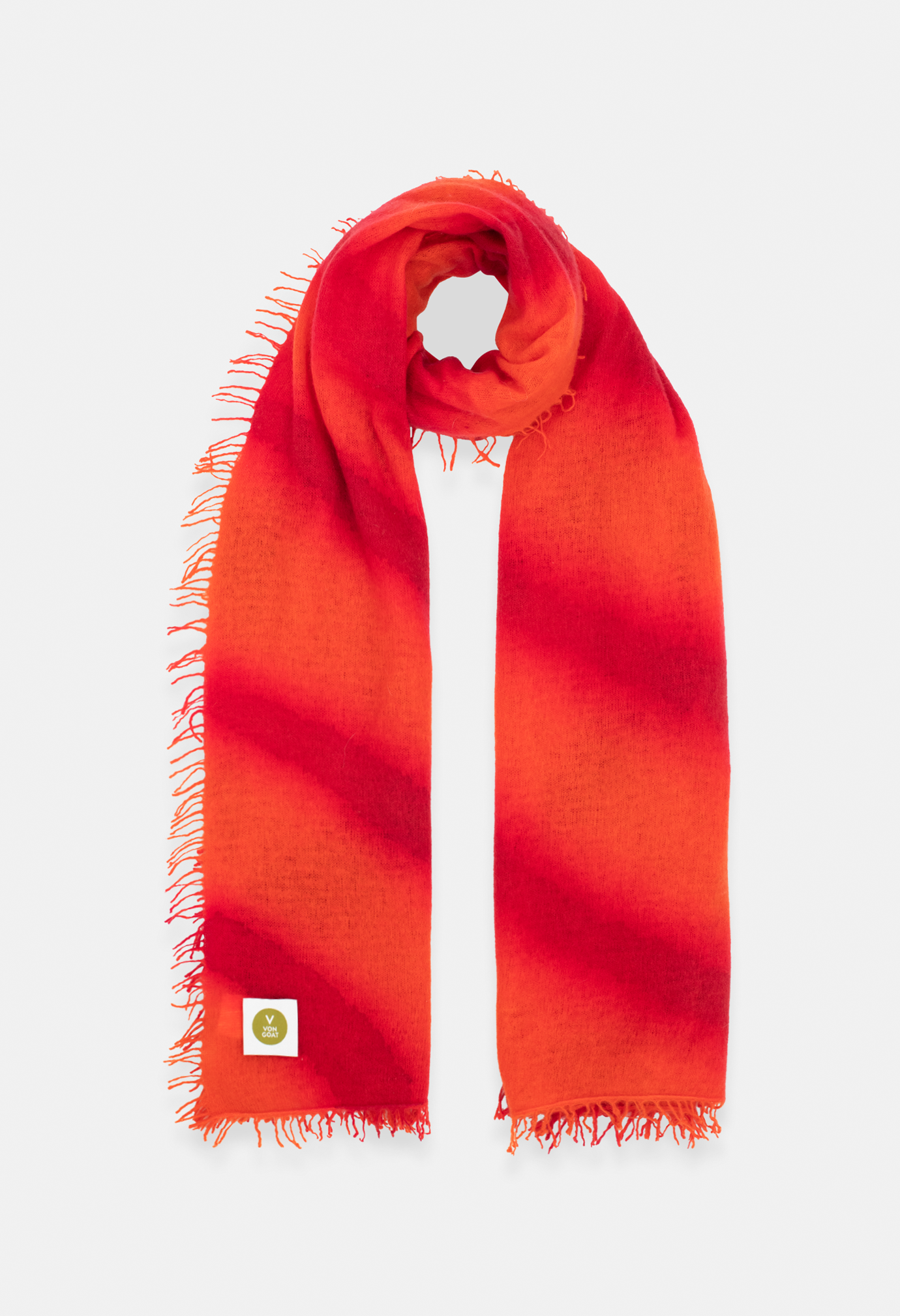 SCARF ORANGE DAISY/NEON PINK