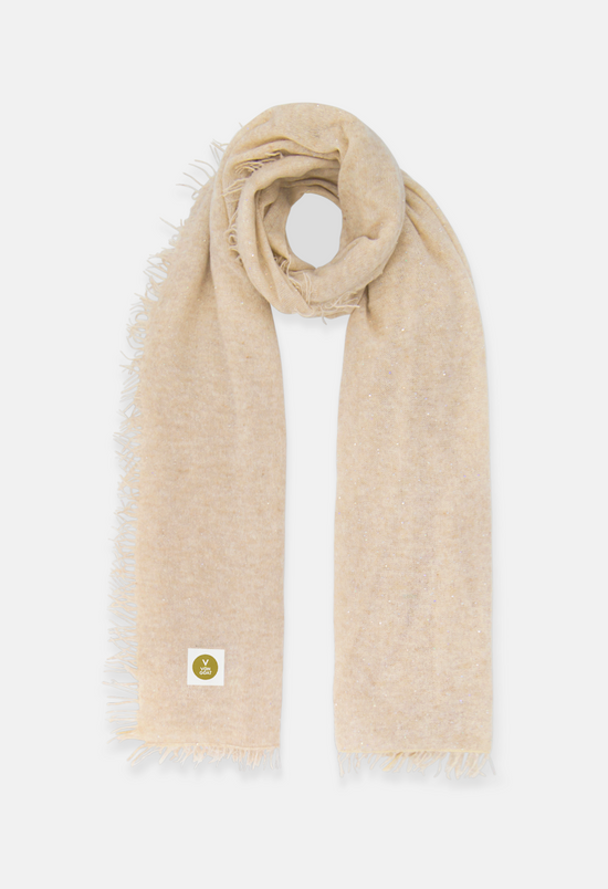 Scarf Mel. Beige Glitter