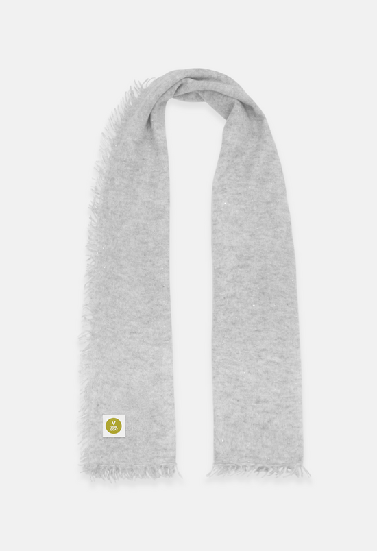 Schal Mel. Light Grey Glitter Medium