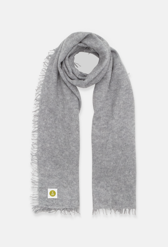 Scarf Mel. Medium Grey Glitter