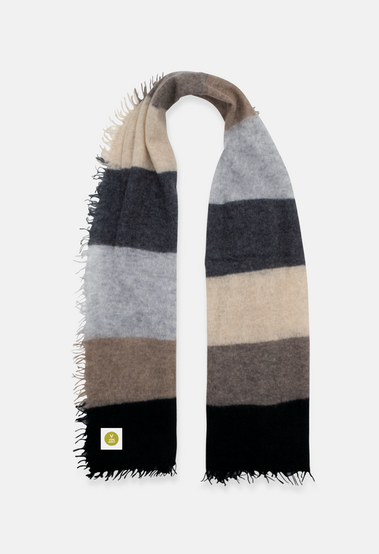 Scarf Mel. Stripe A Medium