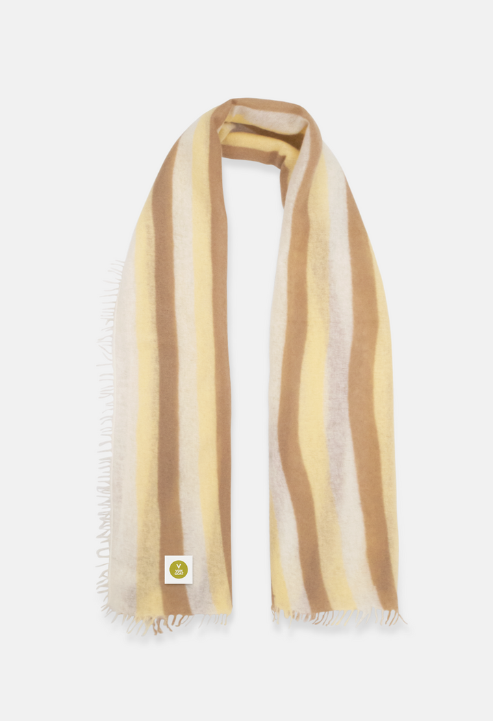 Scarf White/Pastel Yellow/Irish Cream Medium
